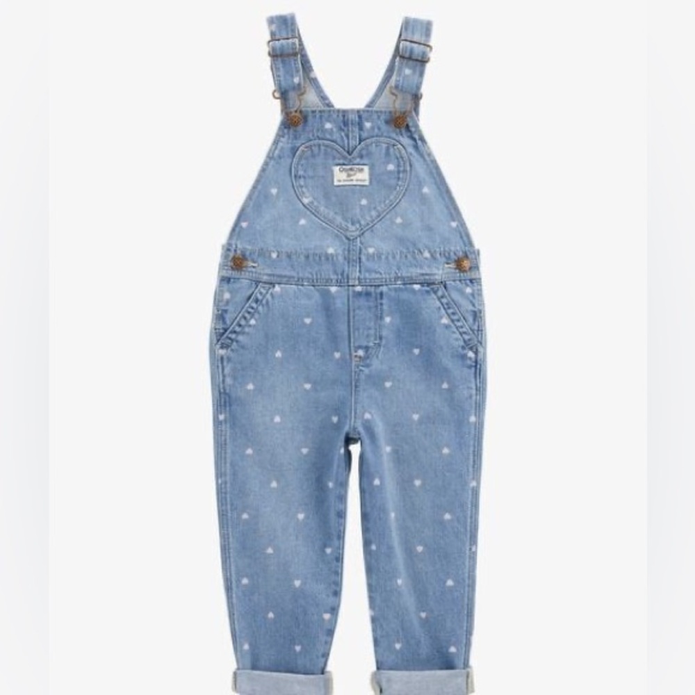 Osh kosh Heart Denim overalls